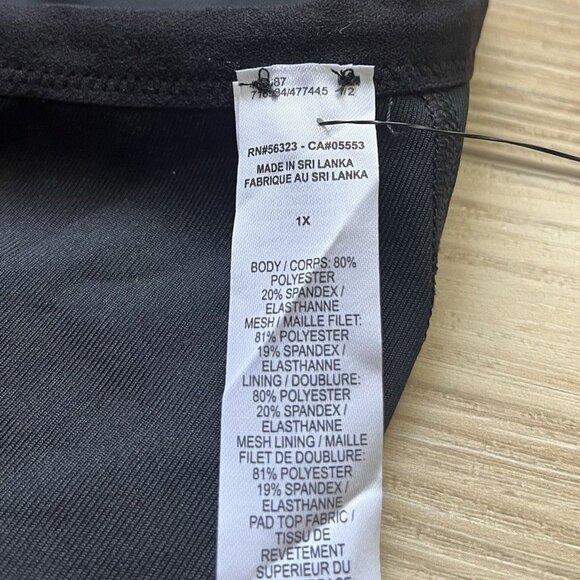 NWT Nike Indy Black Sports Bra - Adjustable Straps Plus Size 1X - Picture 7 of 10